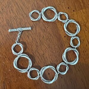 David Yurman Infinity Bracelet with Toggle